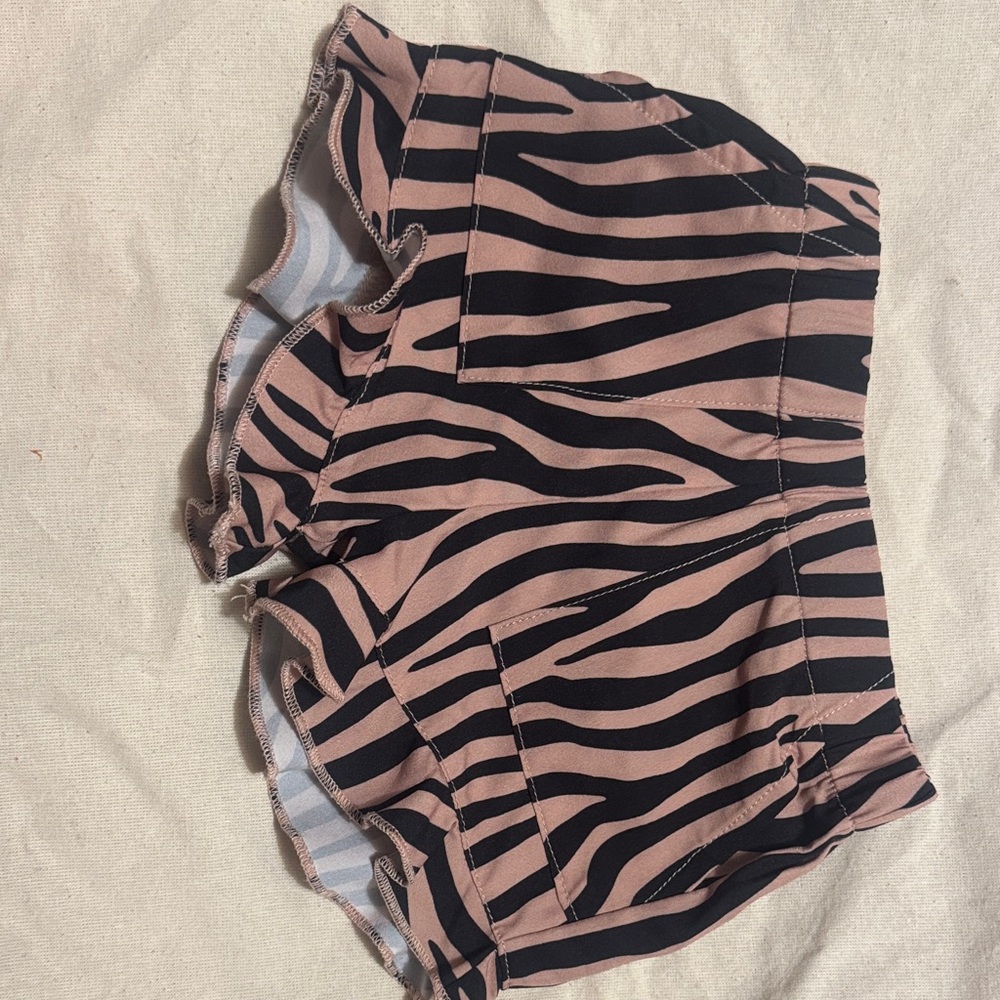 Baileys Blossoms Zebra Print Shorts
